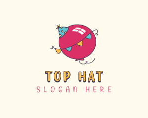 Party Hat Balloon logo design