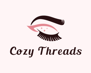 Eyebrow & Lashes Makeup logo design