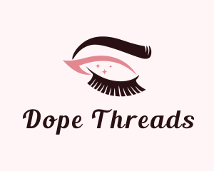 Eyebrow & Lashes Makeup logo design