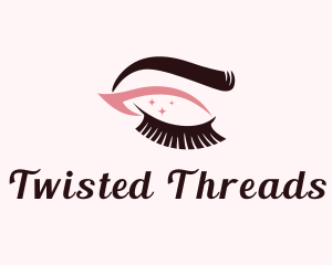 Eyebrow & Lashes Makeup logo design