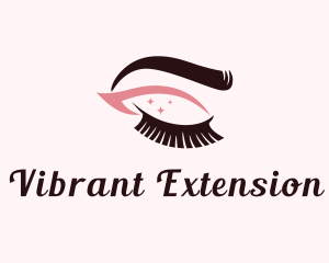 Eyebrow & Lashes Makeup logo design