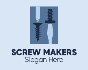 Blue Screws & Screwdrivers logo