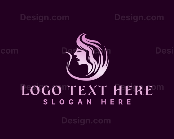 Elegant Woman Hair Logo