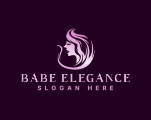 Elegant Woman Hair logo design