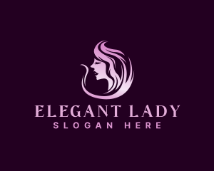 Elegant Woman Hair logo design