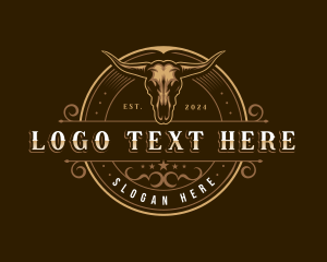 Bull Skull Cattle logo