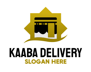 Kaaba Mecca Islamic Worship logo design