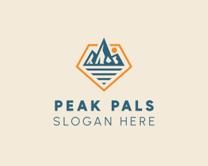 Diamond Mountain Peak logo design