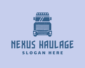 Truck Courier Vehicle logo design