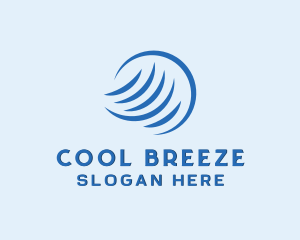 Hvac Cooling Waves logo design