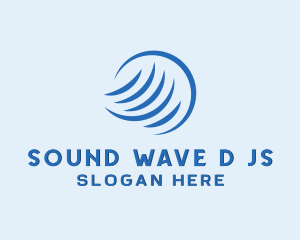 Hvac Cooling Waves logo design