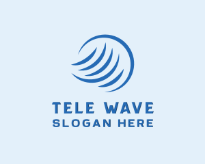 Hvac Cooling Waves logo design