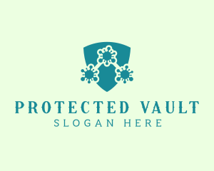 Virus Protection Shield logo design