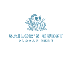 Sailor Fish Vessel logo design