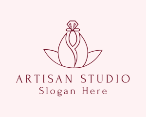 Premium Floral Perfume logo design