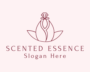 Premium Floral Perfume logo design