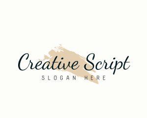 Paint Cursive Script logo design