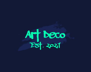 Neon Street Art Graffiti  logo design