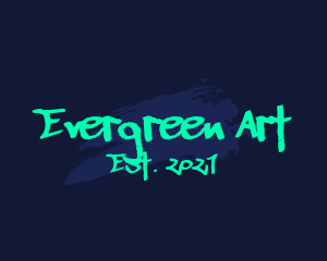 Neon Street Art Graffiti  logo design