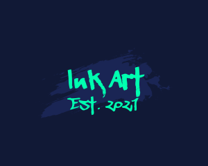 Neon Street Art Graffiti  logo design