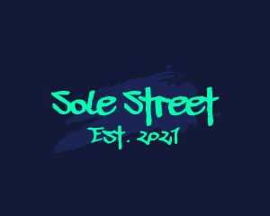 Neon Street Art Graffiti  logo design