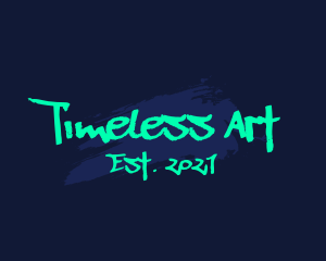 Neon Street Art Graffiti  logo design