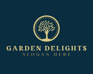 Natural Tree Plant logo design