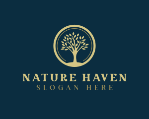 Natural Tree Plant logo design