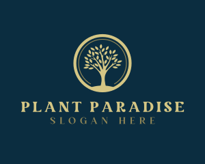 Natural Tree Plant logo design