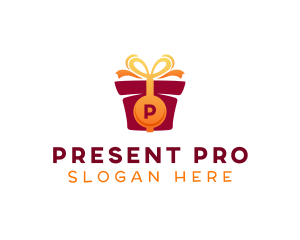Gift Wrapping Present logo design