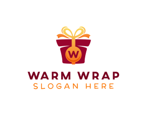 Gift Wrapping Present logo design