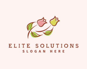 Dainty Tulip Flower logo