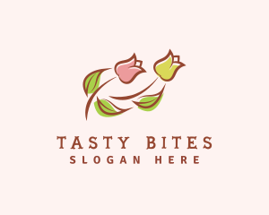 Dainty Tulip Flower logo