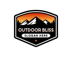 Mountain Outdoor Camping logo design