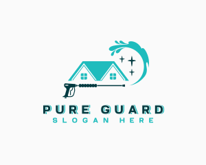 Pressure Washer Splash logo design