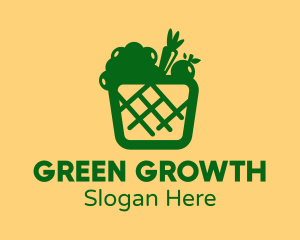 Green Vegetable Basket logo design