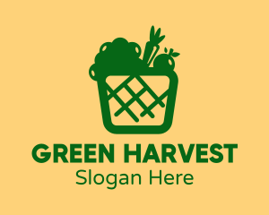 Green Vegetable Basket logo design