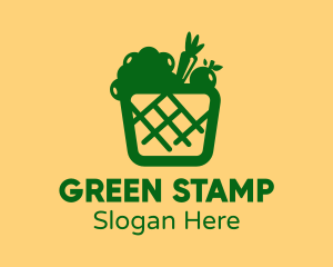 Green Vegetable Basket logo design