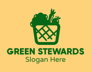 Green Vegetable Basket logo design