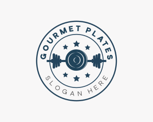 Barbell Weight Plates logo design