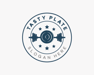 Barbell Weight Plates logo design