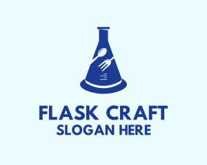 Flask Chemist Restaurant logo design