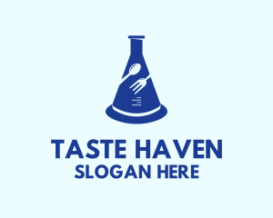 Flask Chemist Restaurant logo design