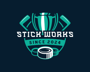 Hockey Puck Tournament  logo design