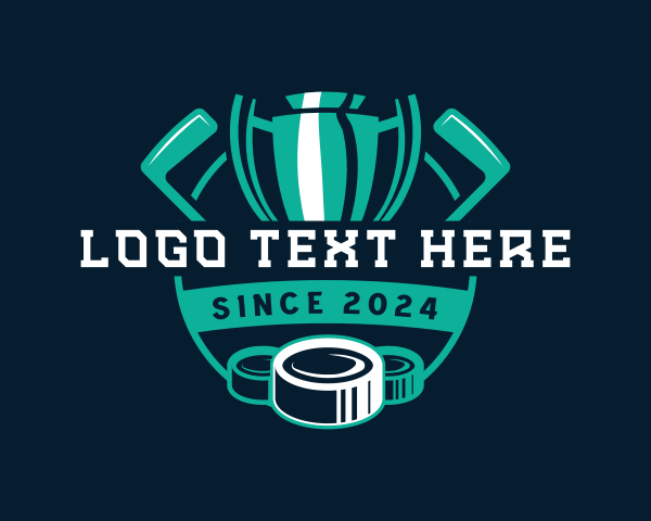 Hockey Puck logo example 3