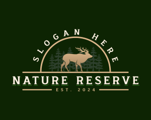 Deer Nature Wildlife logo design