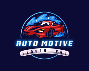 Car Wash Vehicle logo design