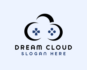 Game Controller Cloud logo design