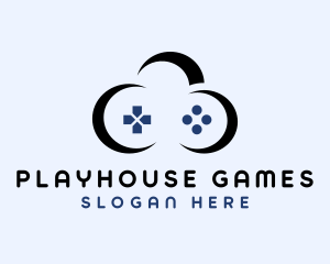 Game Controller Cloud logo design