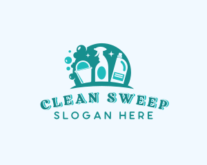 Bubble Cleaning Products logo design